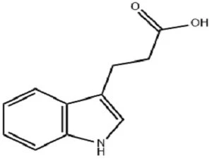 3-Indolepropionic Acid Molecular formula.jpg